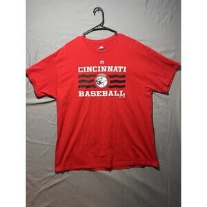 Mens Majestic Cincinnati Reds MLB Baseball Tee T-Shirt Size XL